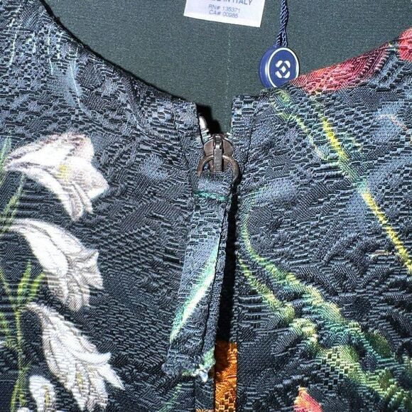 NWT Oscar De La Renta Floral Print Midi Length Dress Sz 12 - Picture 8 of 11